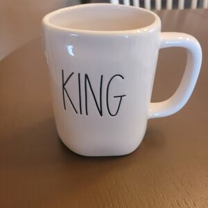 Rae Dunn Cream 'King' Mug